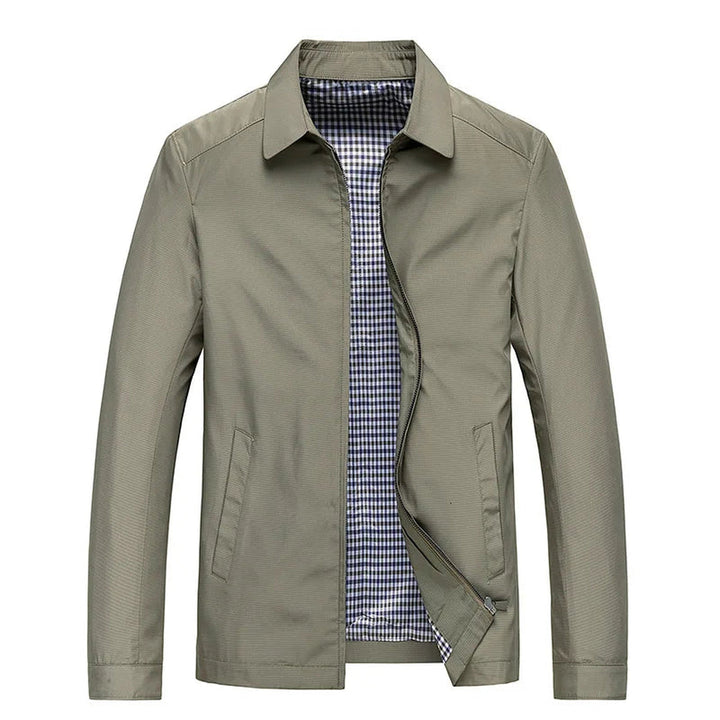 Men's Lightweight Flight Jacket – Massimo Stand Collar Bomber – view 4
