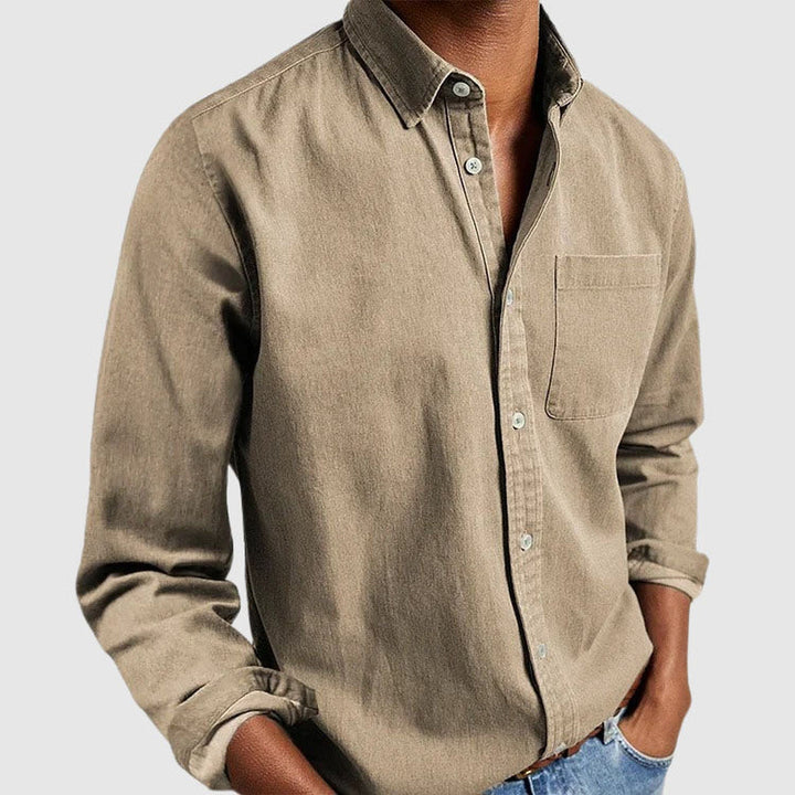 Men's Essential Cotton Shirt – Classic Collar Everyday Wear – view 2