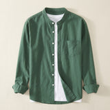 Men's Florence Cotton Shirt – Long Sleeve Button-Up Classic
