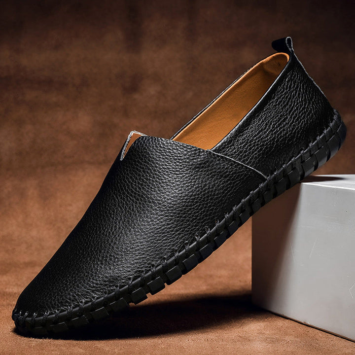 Men's Leather Loafers – Classic Slip-On Smart Casual Shoes – view 3