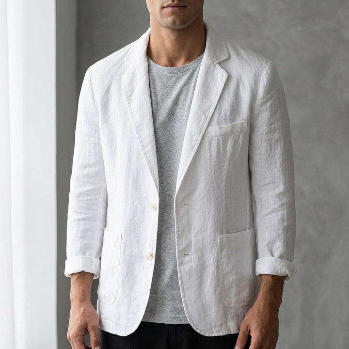 Men's Linen Blazer – Tailored Lightweight Summer Sport Coat – view 4