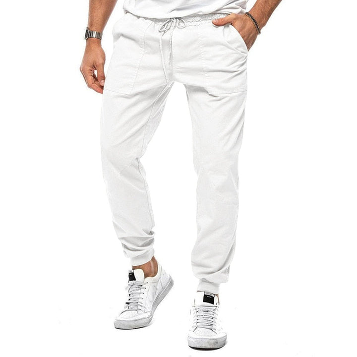 Men's Linen Blend Joggers – Breathable Relaxed-Fit Trousers – view 7
