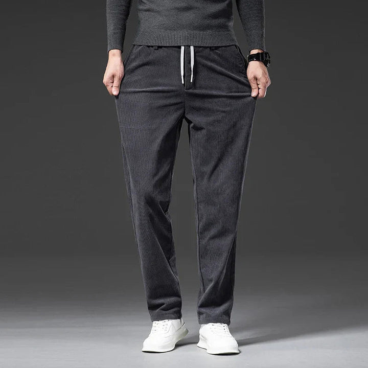 Men's Corduroy Trousers – Stretch Waist Smart Casual Cords – view 7