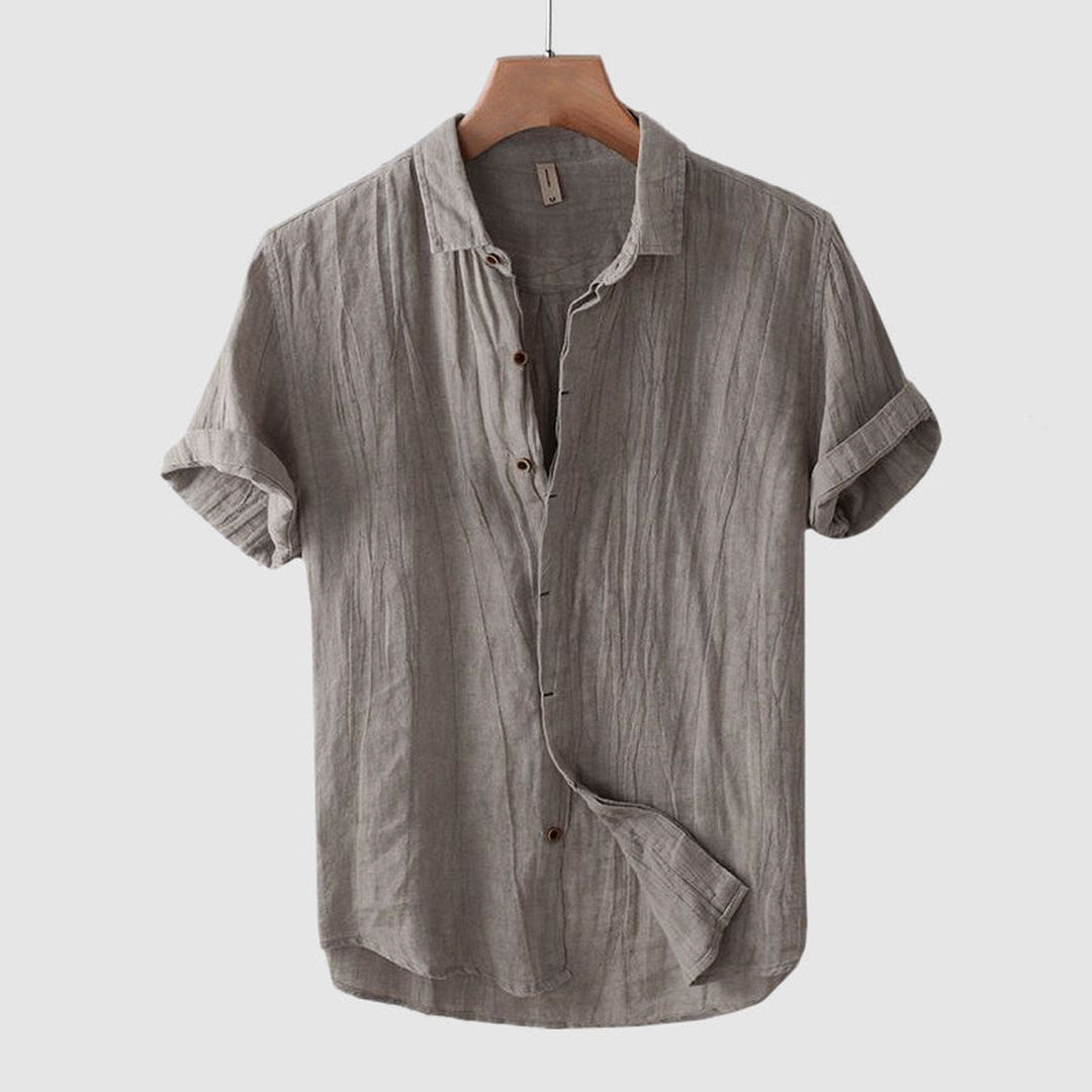 Men's Linen Short Sleeve Shirt – Breathable Summer Comfort – view 3