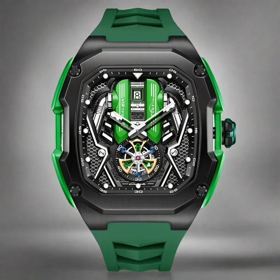 Men's Stainless Steel Chronograph Watch – Luminous Calendar Dial – view 10