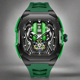 Men's Stainless Steel Chronograph Watch – Luminous Calendar Dial