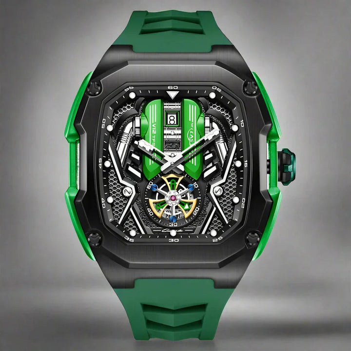 Men's Stainless Steel Chronograph Watch – Luminous Calendar Dial – view 10