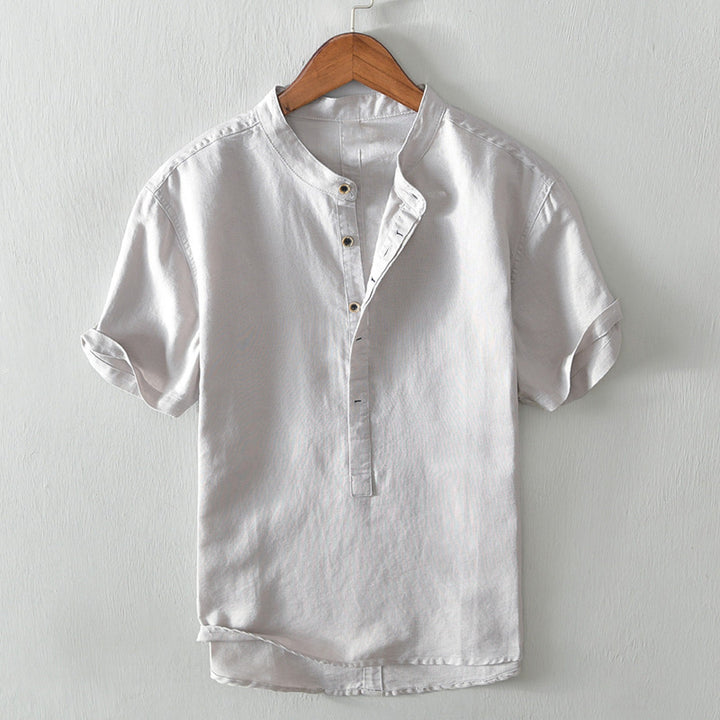 Men's Cotton-Linen Shirt – Breathable Minimalist Summer Style – view 5