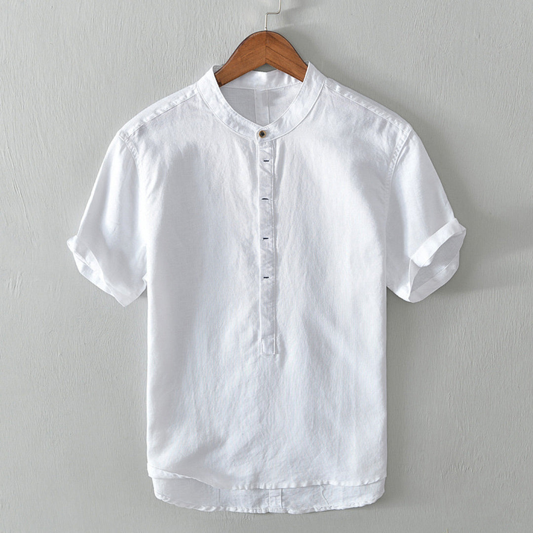 Men's Cotton-Linen Shirt – Breathable Minimalist Summer Style – view 6