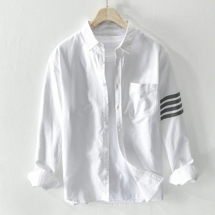 Men's Lightweight Cotton Shirt – Classic Button-Up with Pocket – view 3