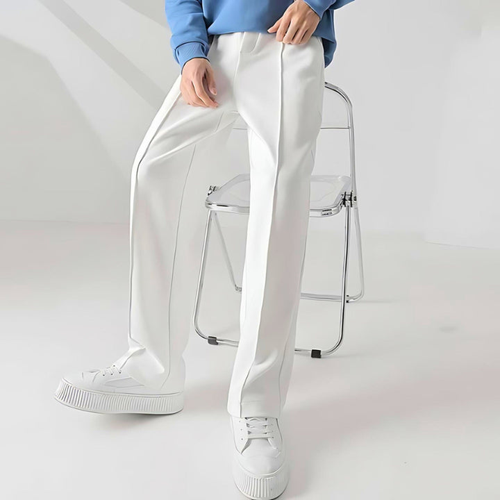 Men's Pleated Trousers – Lightweight Tailored Office to Evening – view 2