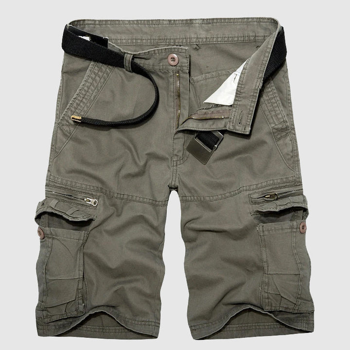 Men's Cotton Cargo Shorts – Explorer Zip-Pocket Summer Shorts – view 2