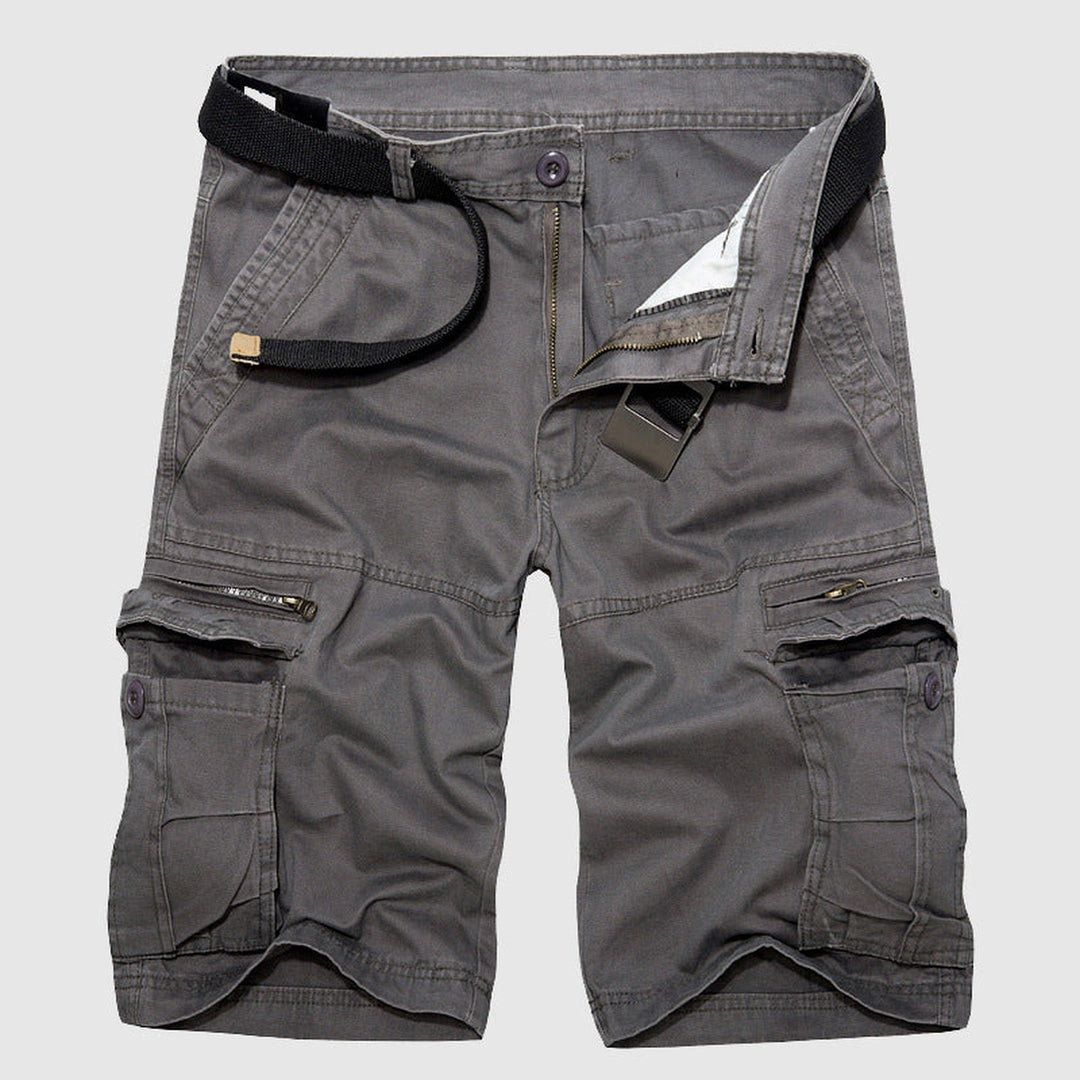Men's Cotton Cargo Shorts – Explorer Zip-Pocket Summer Shorts – view 3