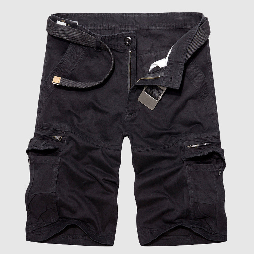 Men's Cotton Cargo Shorts – Explorer Zip-Pocket Summer Shorts – view 4