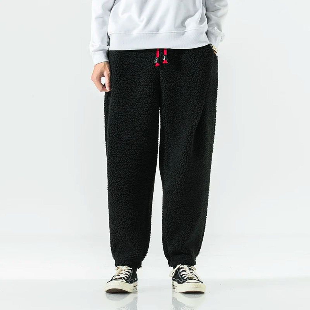 Men's Lambswool Joggers – Warm Relaxed Fit Winter Trousers – view 5