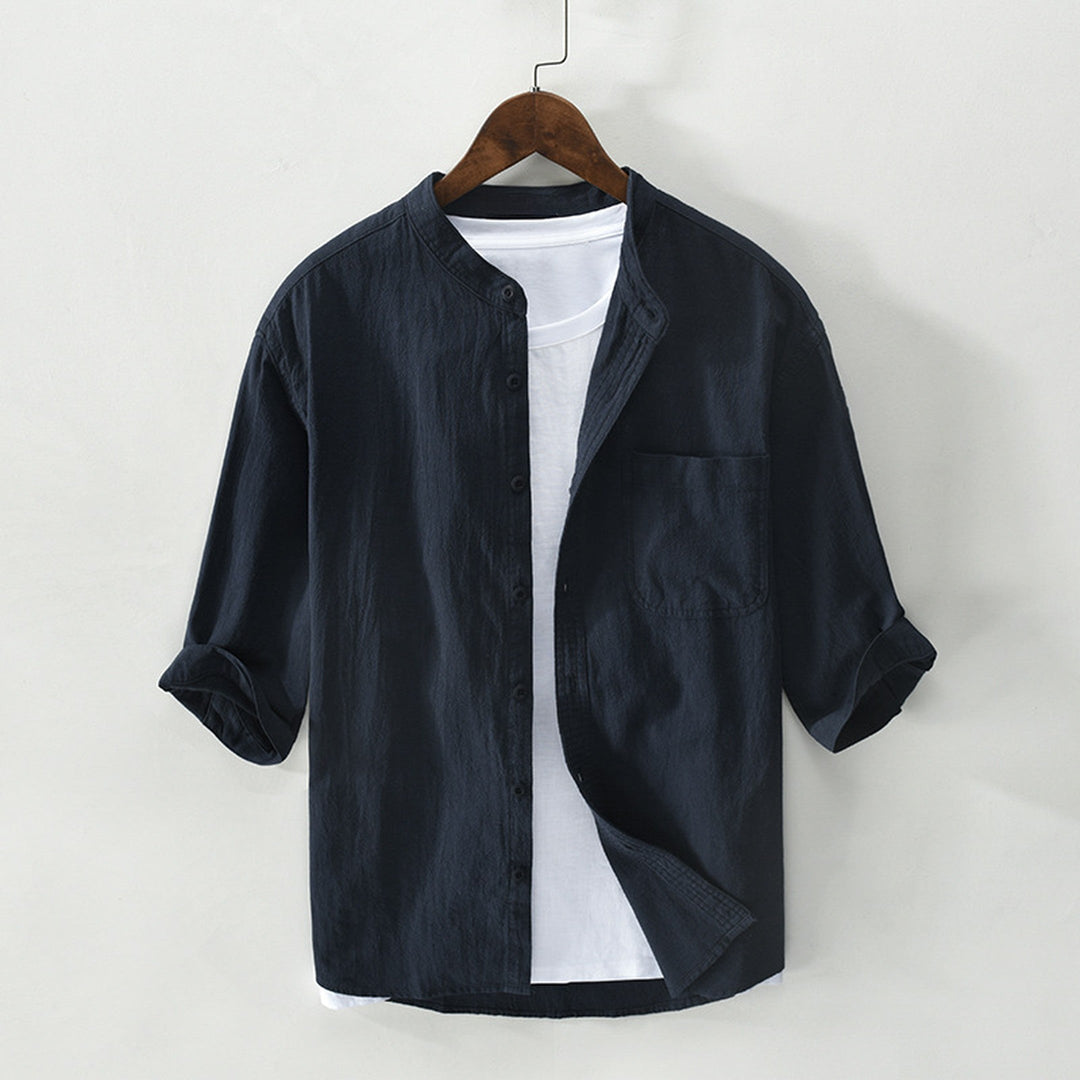 Sardinia Men's Pure Linen Shirt – Breathable Resort Style – view 6