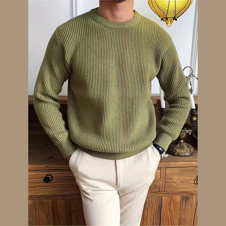 Milan Men's Crew Neck Knit Jumper – Soft Everyday Knitwear – view 7