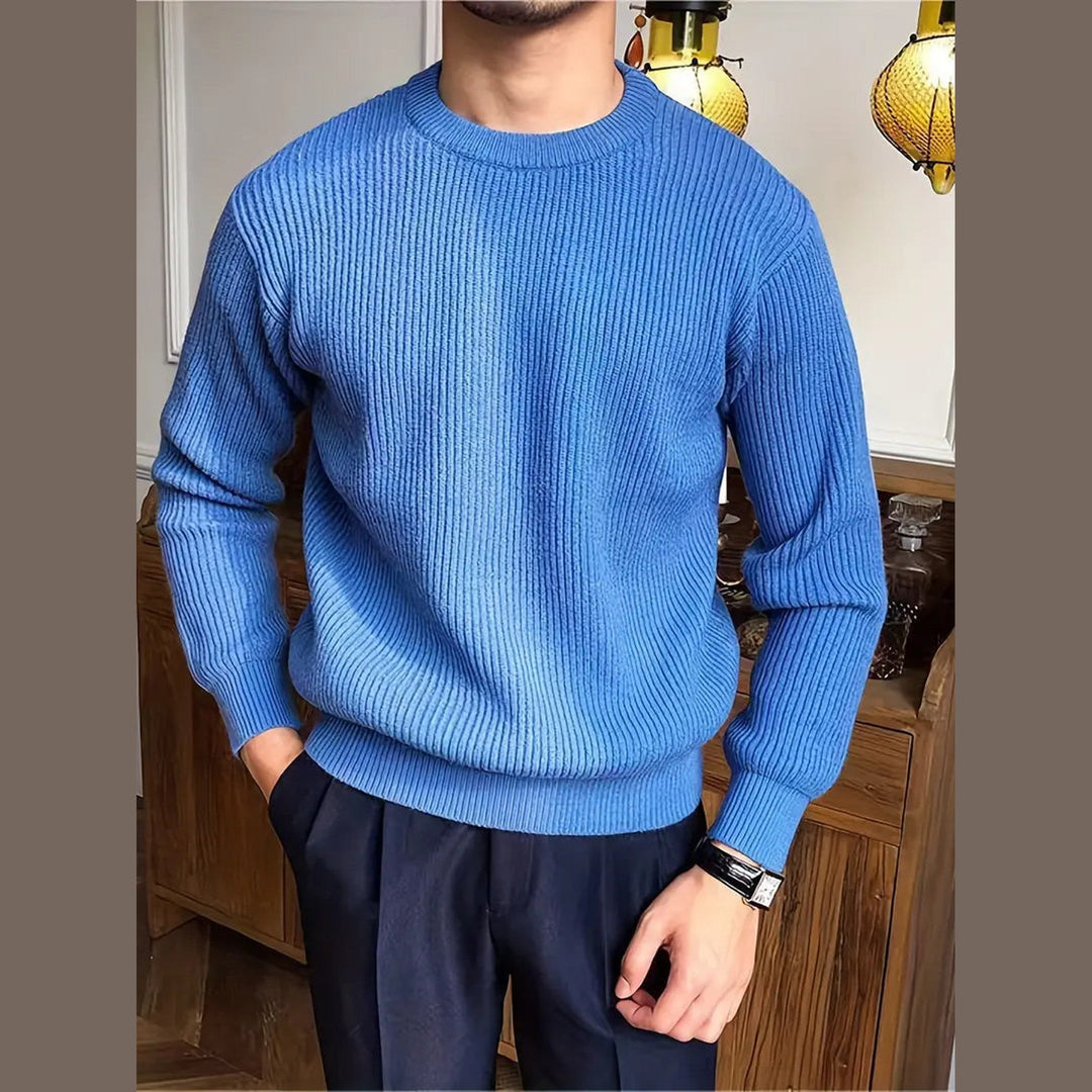 Milan Men's Crew Neck Knit Jumper – Soft Everyday Knitwear – view 12