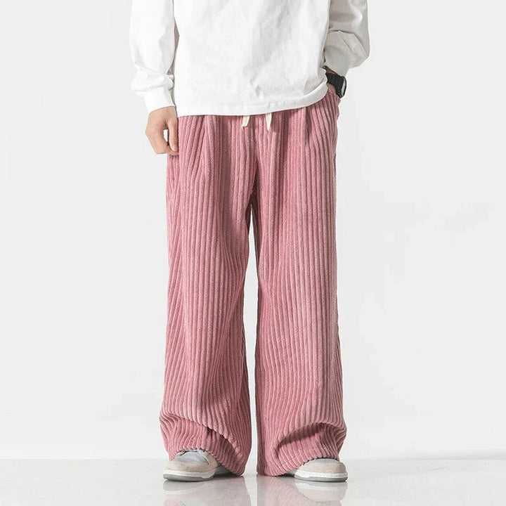 Men's Corduroy Trousers – Kyoto Relaxed Straight-Leg Minimalist – view 6