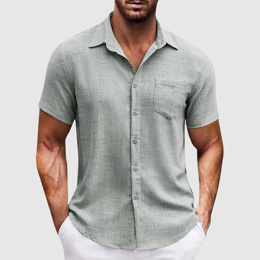 Men's Lightweight Casual Shirt – Horizon Bay Breathable Comfort – Grey