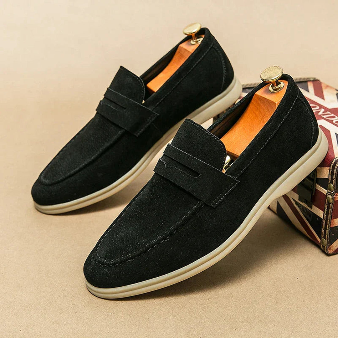 Men's Suede Slip-On Loafers – Milan Smart Casual Shoes – view 9