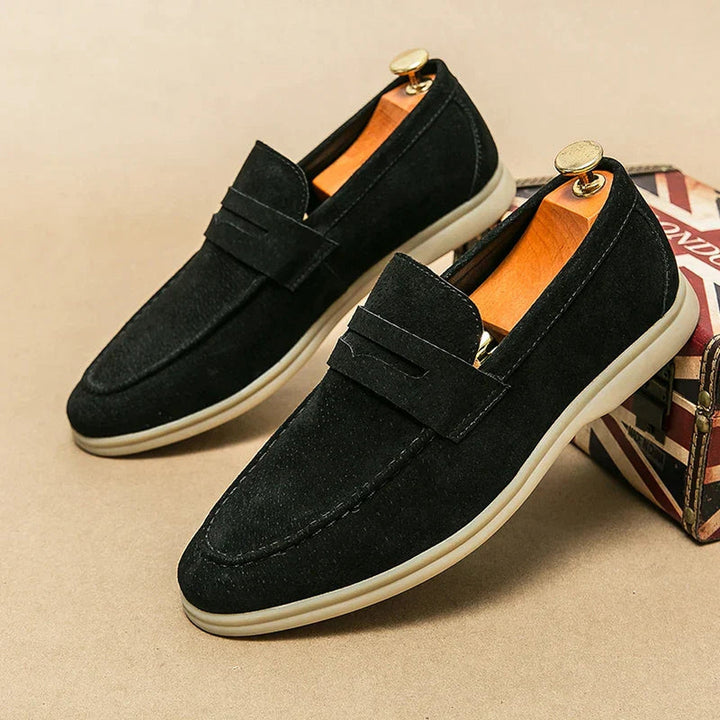 Men's Suede Slip-On Loafers – Milan Smart Casual Shoes – view 9