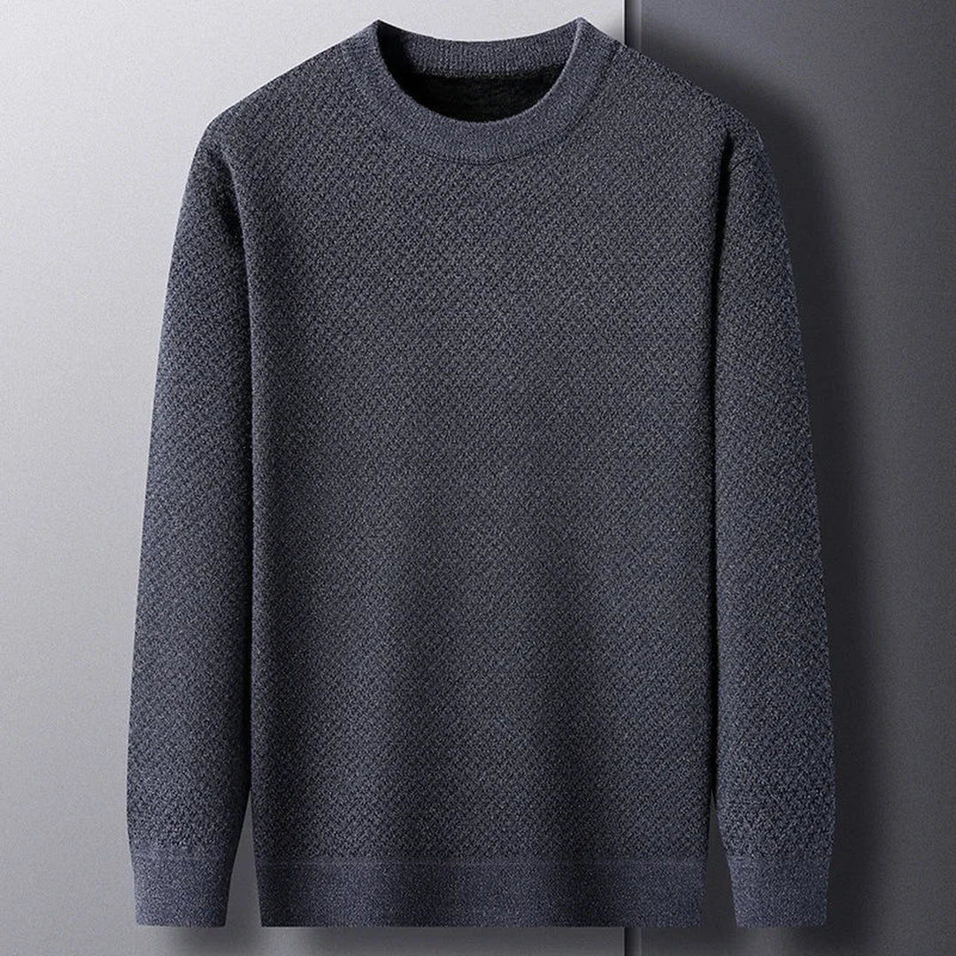 Men's Wool Textured Knit Jumper – Breathable All-Season Layer – view 2