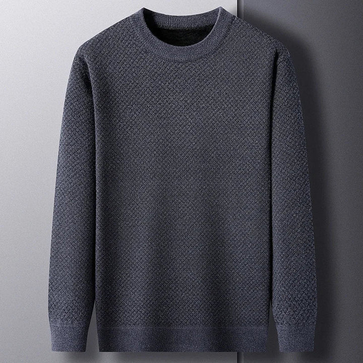 Men's Wool Textured Knit Jumper – Breathable All-Season Layer – view 2