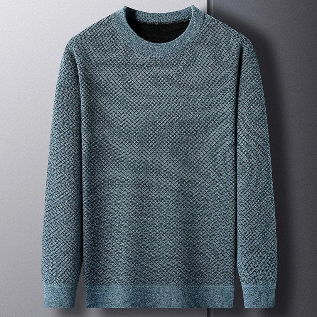 Men's Wool Textured Knit Jumper – Breathable All-Season Layer – view 3