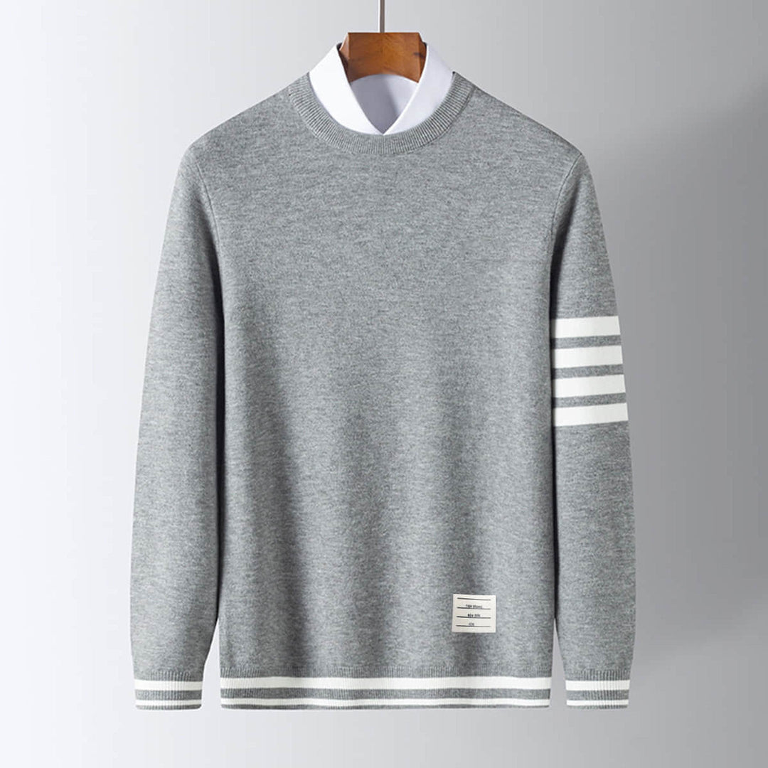 Men's Camden Knit Jumper – Soft Tailored Crew Neck Sweater – view 2