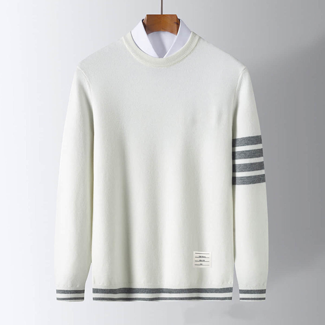 Men's Camden Knit Jumper – Soft Tailored Crew Neck Sweater – view 3