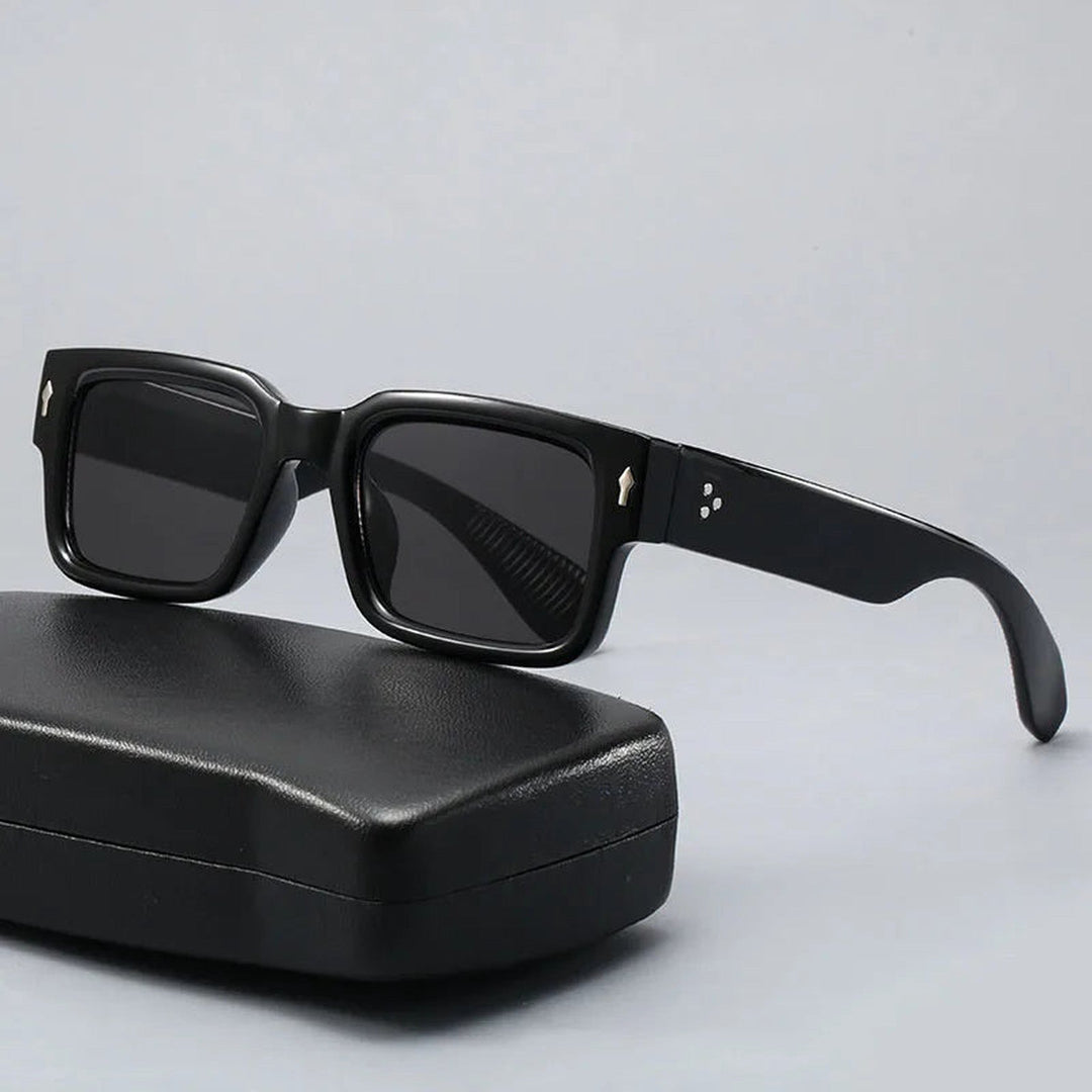 Aurora Sienna Sunglasses – Unisex UV Protection Retro Shades – Black