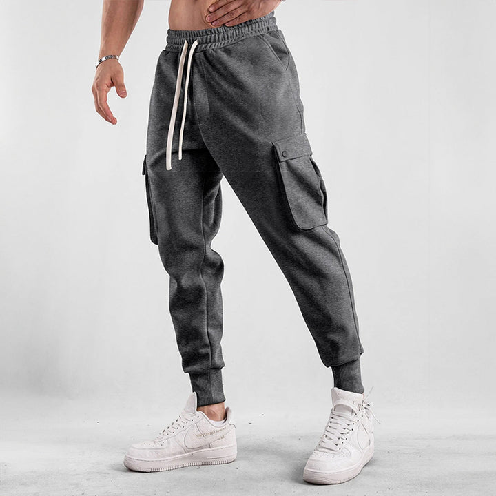 Men's Cotton Cargo Joggers – Urban Flex Stretch Comfort Fit – view 8