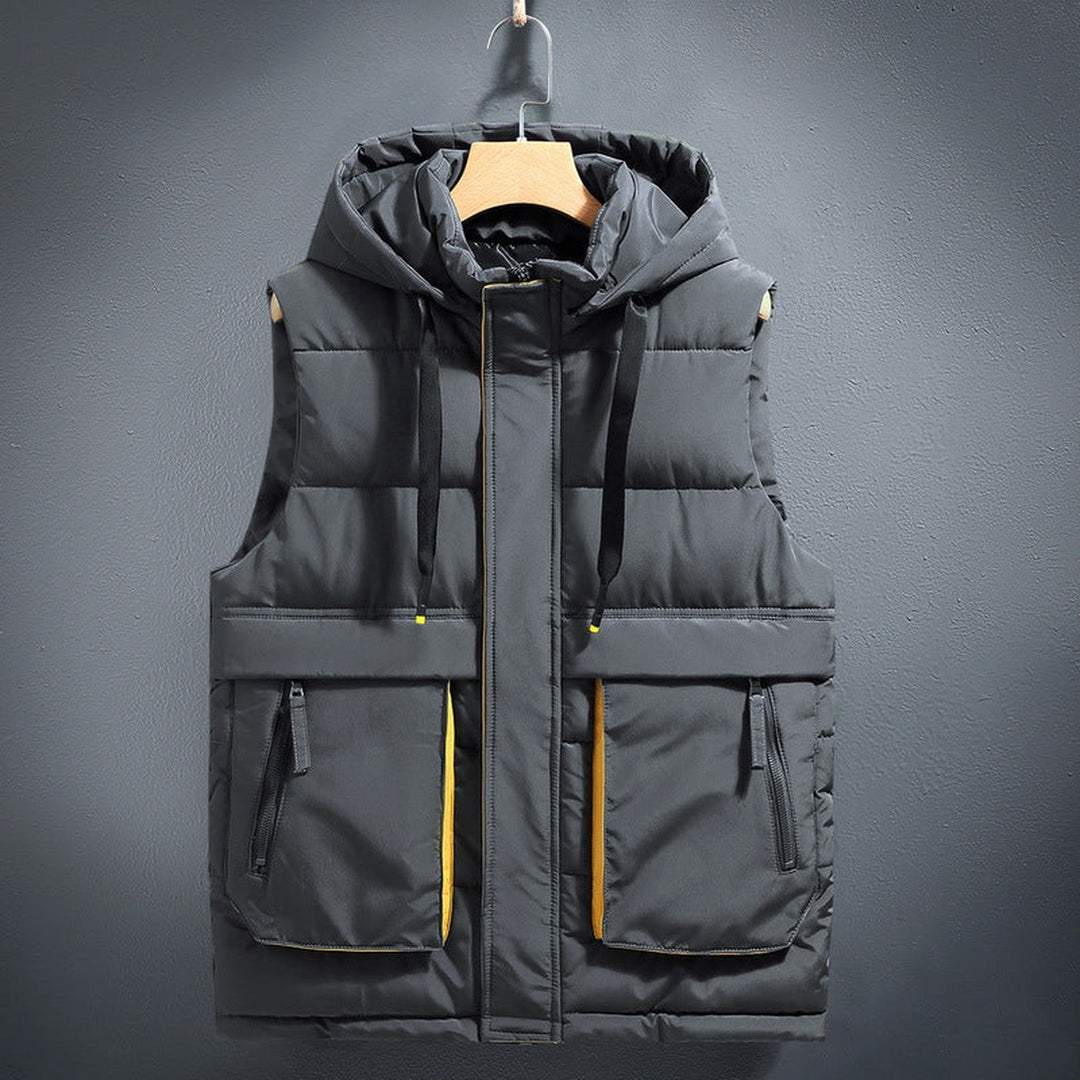 Men's Palermo Quilted Gilet – Water-Resistant Padded Vest – Khaki