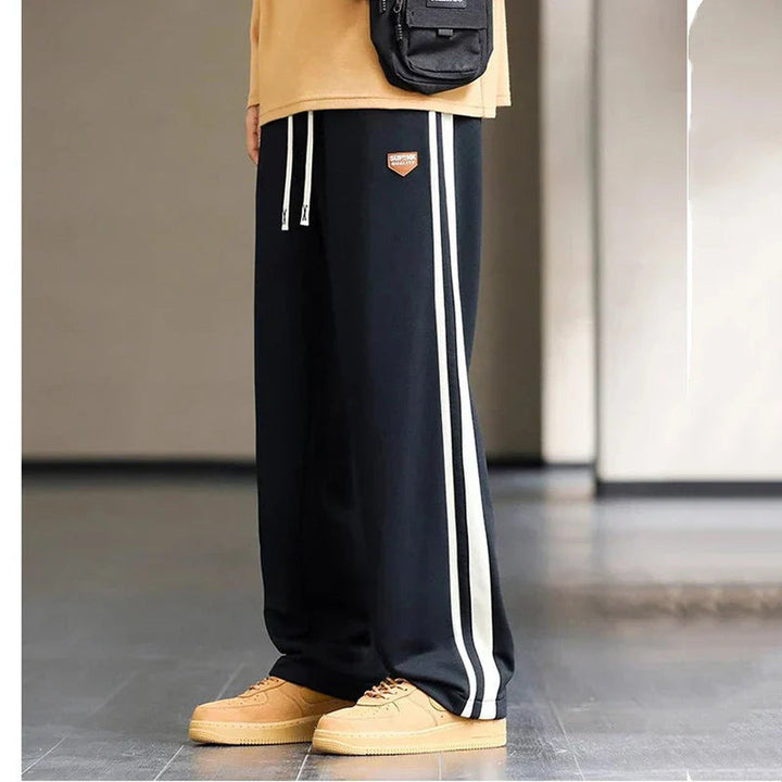 Men's Stripe Track Trousers – Relaxed Drawstring Comfort – view 4