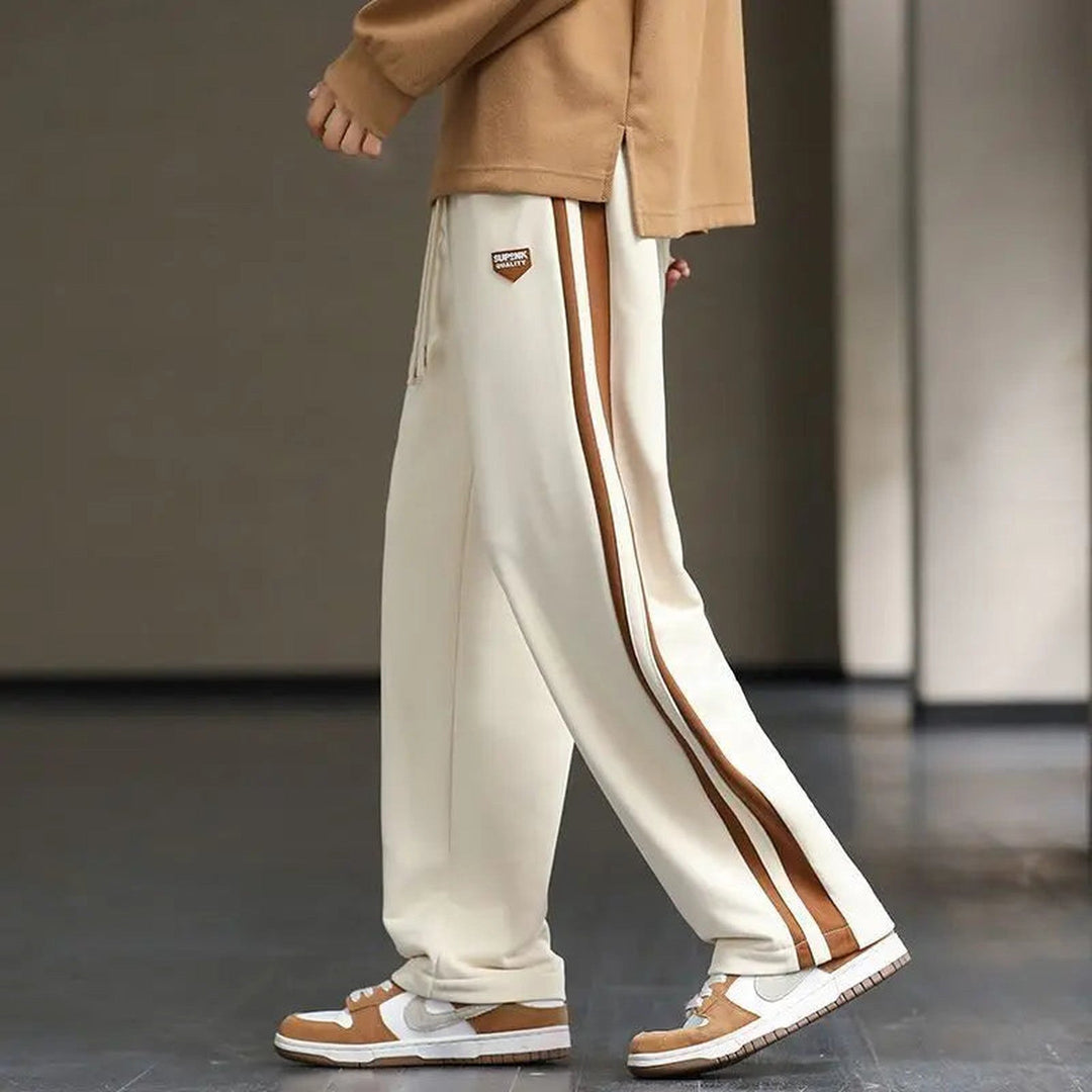 Men's Stripe Track Trousers – Relaxed Drawstring Comfort – view 2
