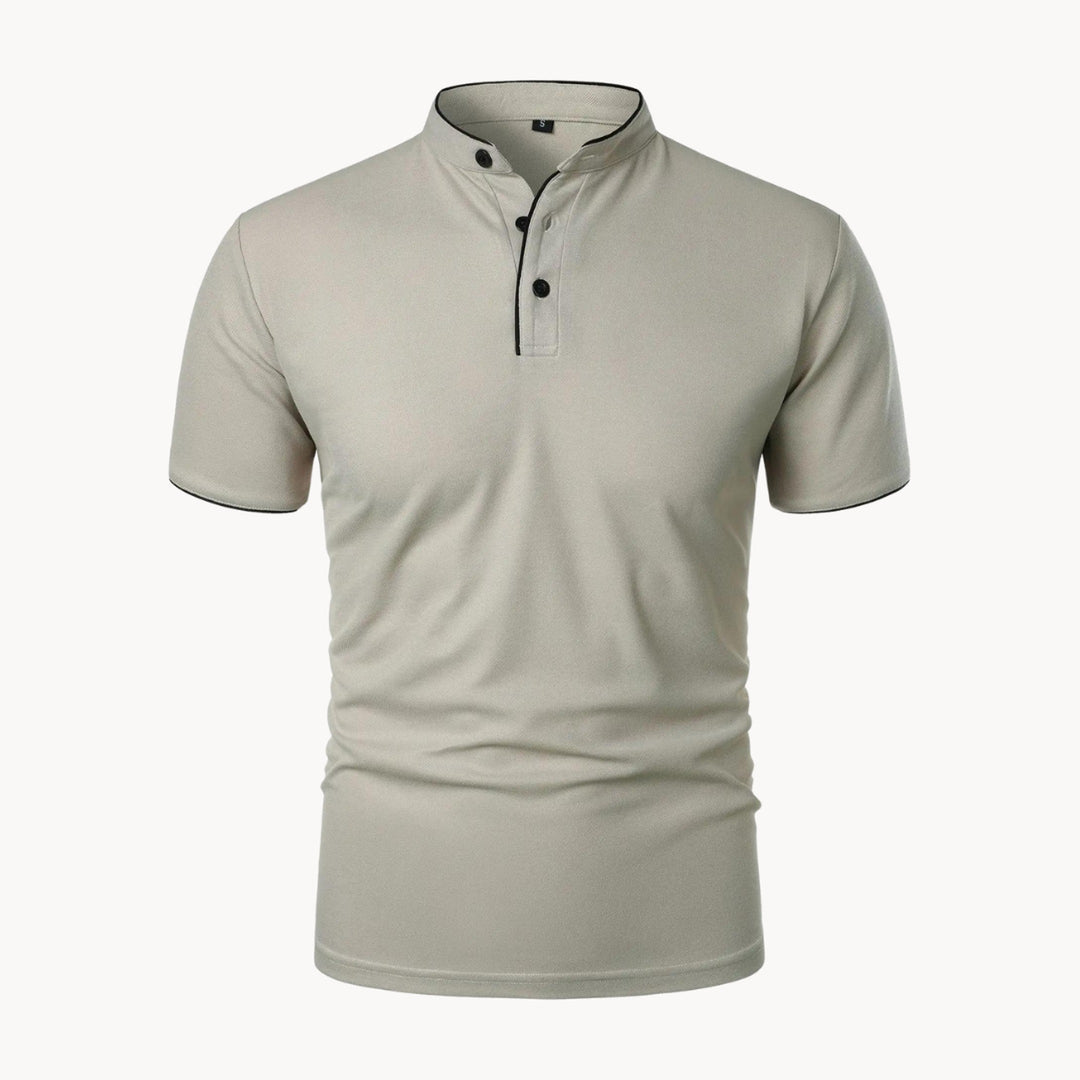 Men's Siena Cotton Polo Shirt – Classic Fit Everyday Smart-Casual – Grey