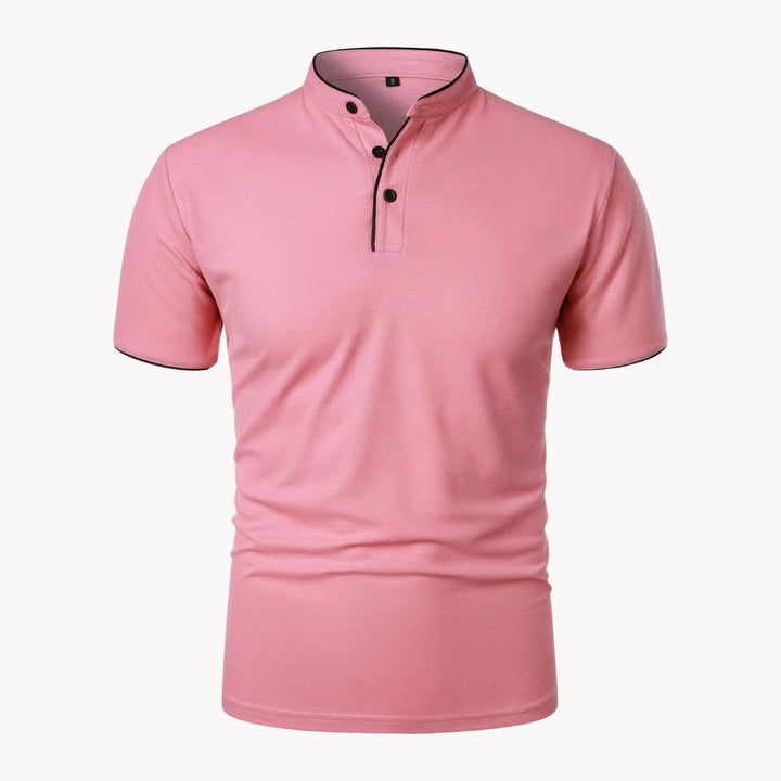 Men's Siena Cotton Polo Shirt – Classic Fit Everyday Smart-Casual – Pink