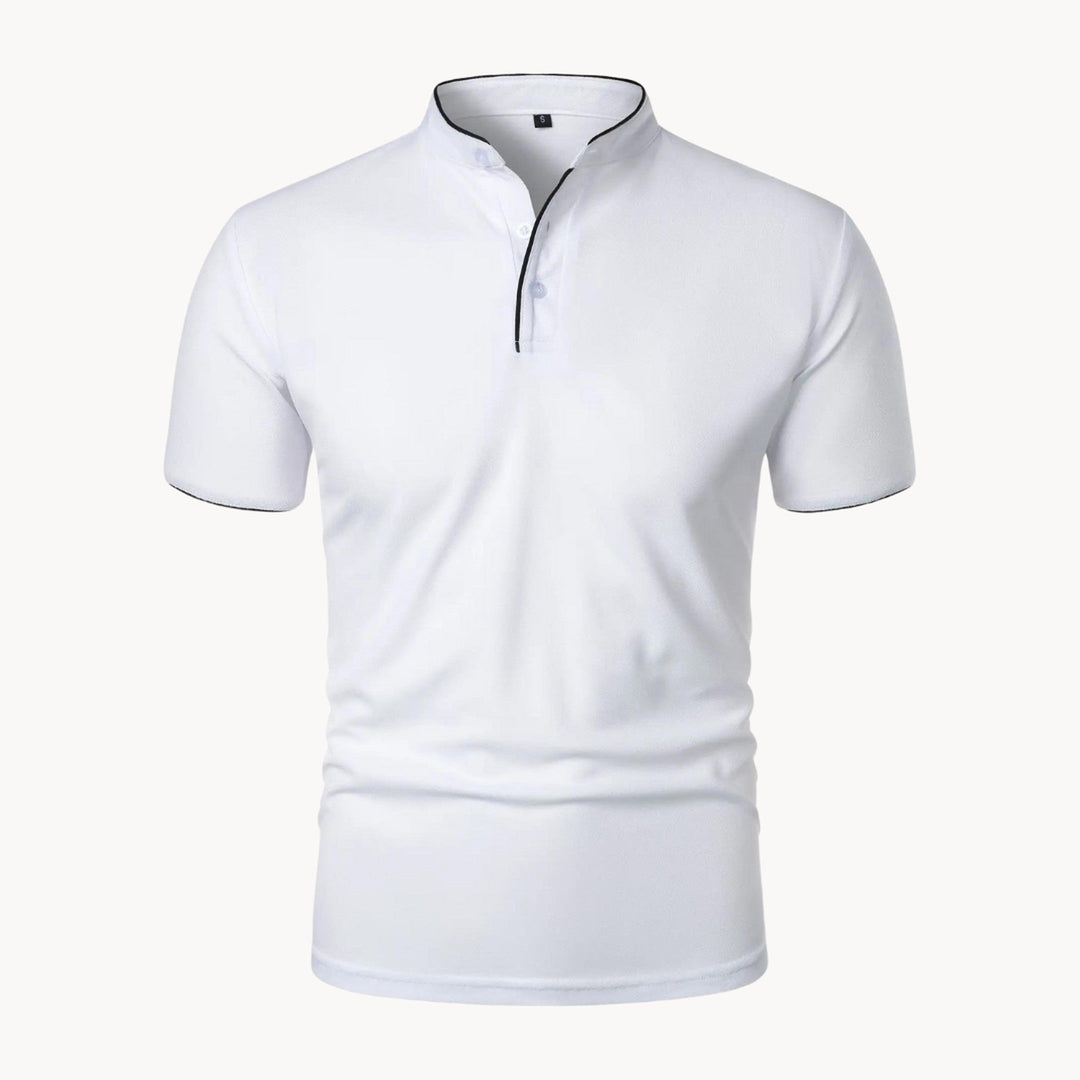 Men's Siena Cotton Polo Shirt – Classic Fit Everyday Smart-Casual – White