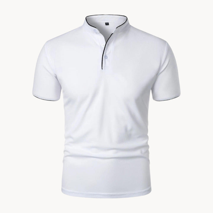 Men's Siena Cotton Polo Shirt – Classic Fit Everyday Smart-Casual – White