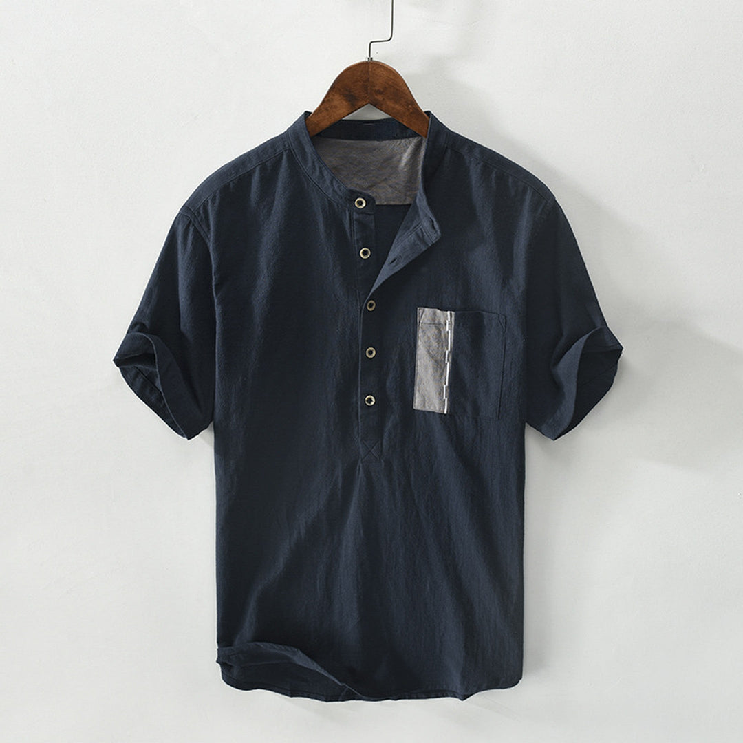 Men's Linen-Cotton Ibiza Shirt – Relaxed Summer Holiday Shirt – view 5