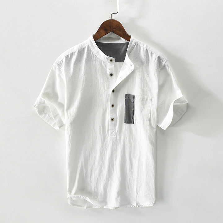 Men's Linen-Cotton Ibiza Shirt – Relaxed Summer Holiday Shirt – view 3