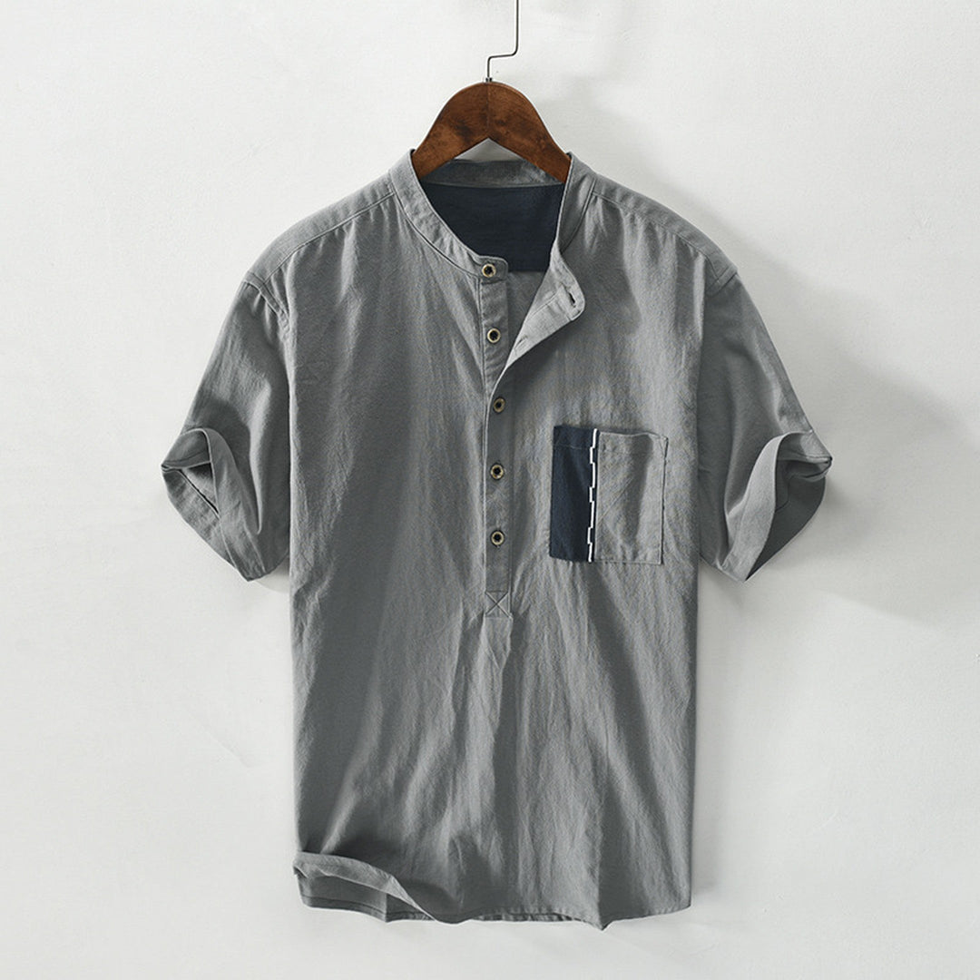 Men's Linen-Cotton Ibiza Shirt – Relaxed Summer Holiday Shirt – view 6