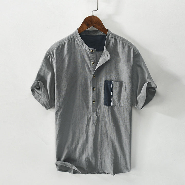 Men's Linen-Cotton Ibiza Shirt – Relaxed Summer Holiday Shirt – view 6