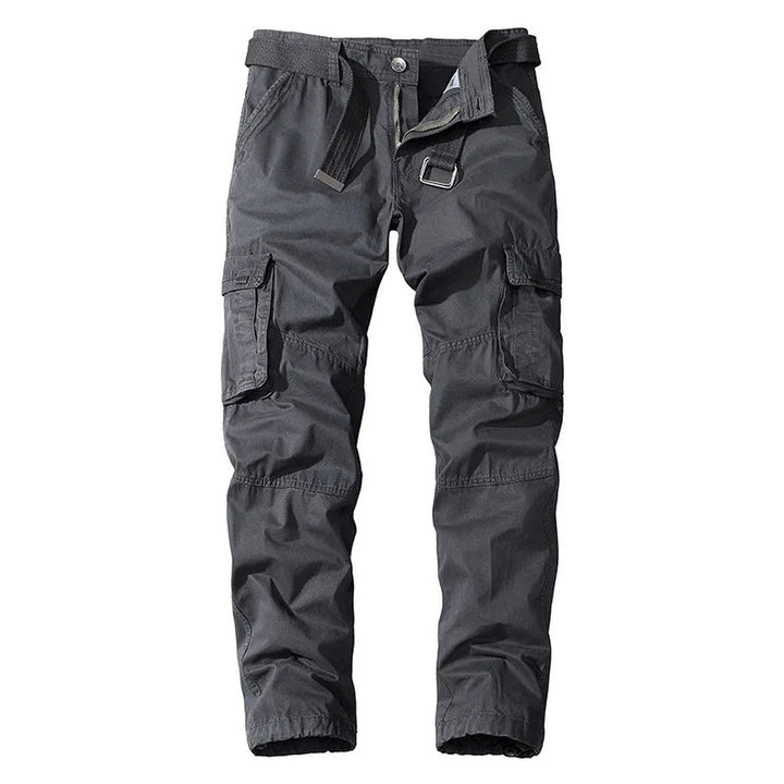Men's Cotton Cargo Trousers – Durable Outdoor Utility Pockets – view 9