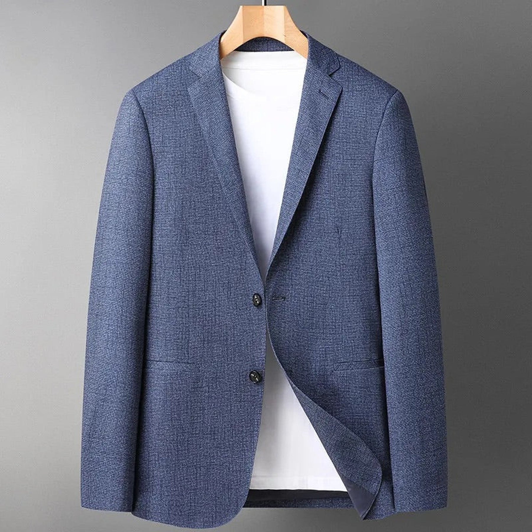Men's Textured Tailored Blazer – Two-Button Smart Occasion Wear – view 3
