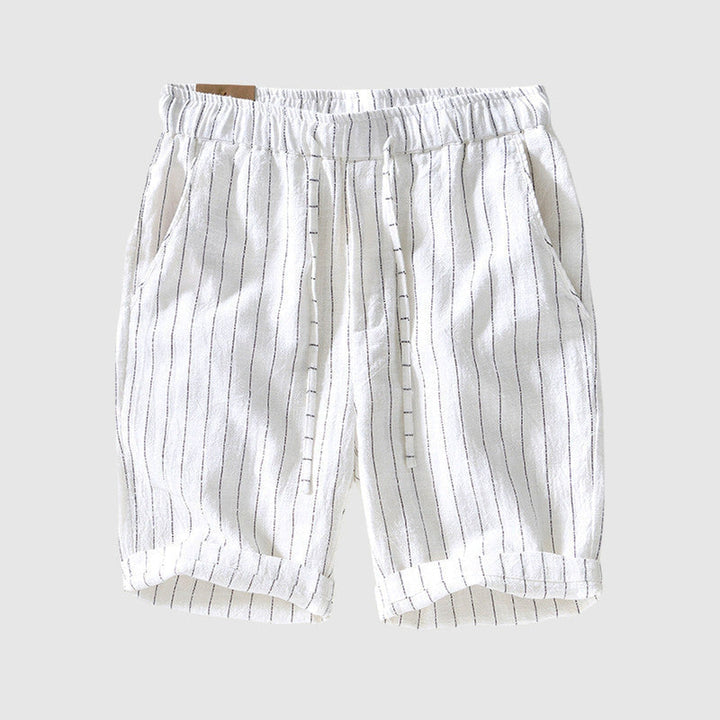 Men's Striped Linen Blend Shorts – Breathable Summer Style – view 3
