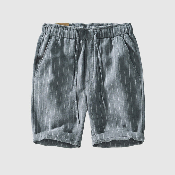 Men's Striped Linen Blend Shorts – Breathable Summer Style – view 5