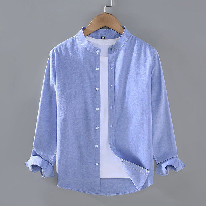 Men's Classic Collar Shirt – Soft Smart Casual Everyday Wear – Sky Blue