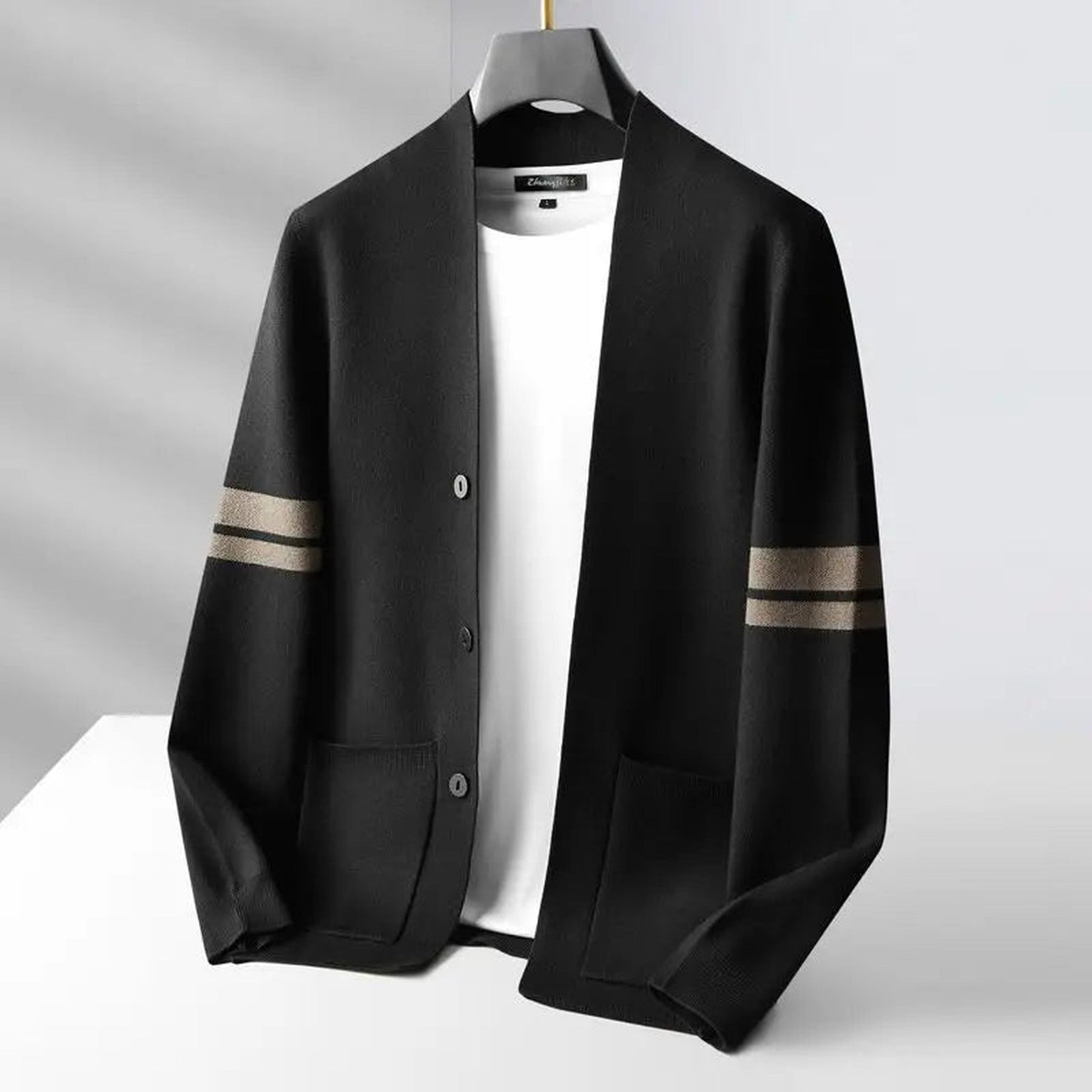 Men's Lightweight Knit Cardigan – Slim Fit Layering Essential – view 2